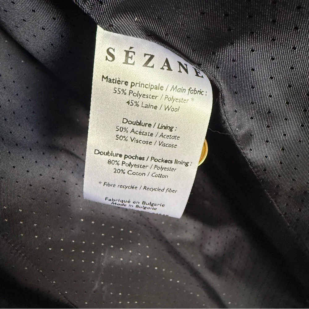 NWT Sézane Michele blazer in navy - size 40 / us 8 - Picture 12 of 15